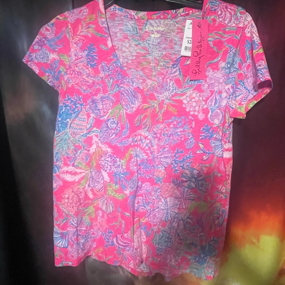 Lilly Pulitzer Pink Patterned Women's Top